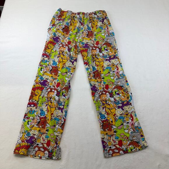 Nickelodeon 90s Cartoon Pajama Pant Ren & Stimpy Rugrats Rocko's Modern Small - Picture 2 of 6